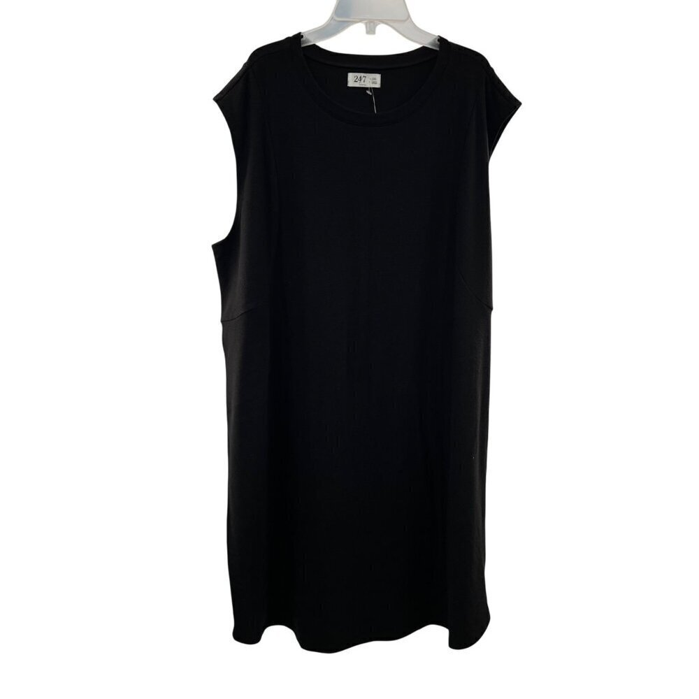 Maurices Womens Cap Sleeve T-Shirt Dress Black Size XXL New